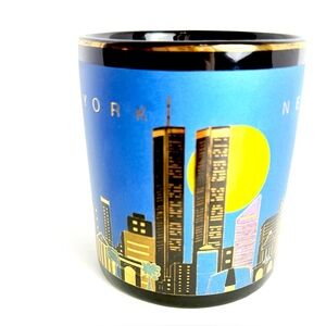 Vintage NYC New York City Souvenir Coffee Mug Cup Twin Towers Statue Of Liberty